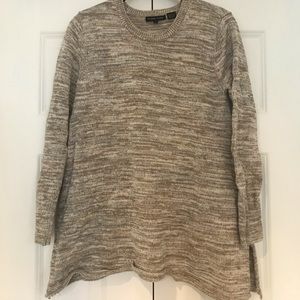 Grey/beige melange sweater